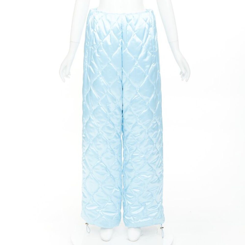 Miu Miu 2021 Quilted Nylon Wide Pants